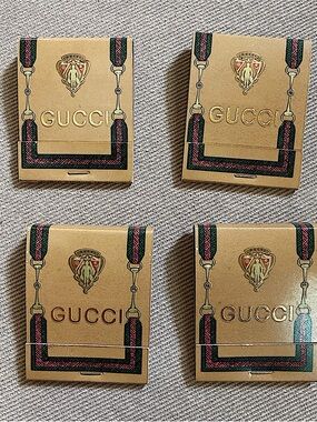 Gucci Vintage 70’s Unstruck Matchbooks Set of 4